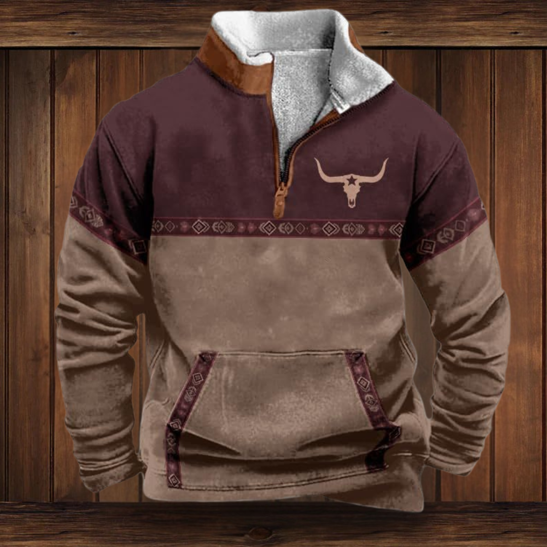 WOLFGANG | SWEATSHIRT AUS QUALITÄTSMATERIAL MIT WESTERN-STIL