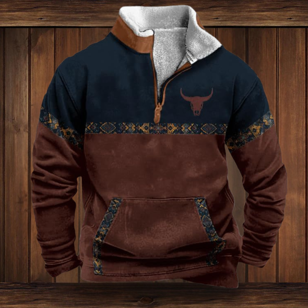 WOLFGANG | SWEATSHIRT AUS QUALITÄTSMATERIAL MIT WESTERN-STIL