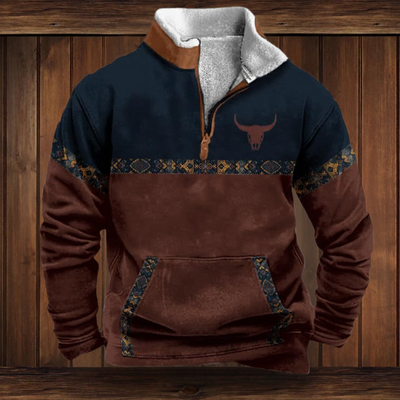 WOLFGANG | SWEATSHIRT AUS QUALITÄTSMATERIAL MIT WESTERN-STIL