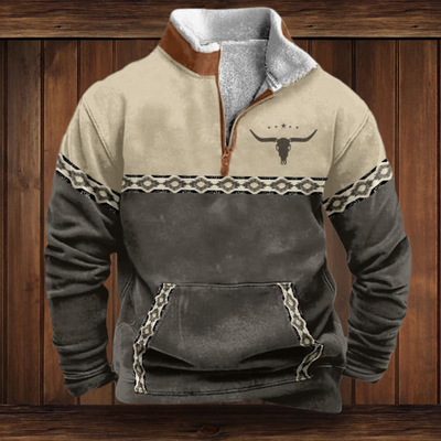 WOLFGANG | SWEATSHIRT AUS QUALITÄTSMATERIAL MIT WESTERN-STIL