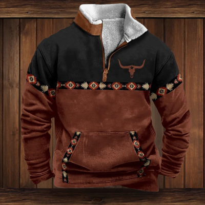 WOLFGANG | SWEATSHIRT AUS QUALITÄTSMATERIAL MIT WESTERN-STIL