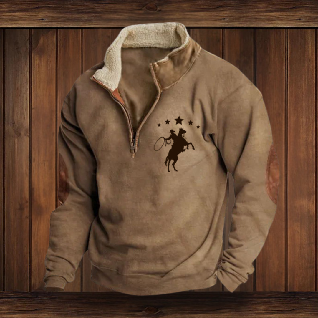 ALFRED | HANDGEFERTIGTES SWEATSHIRT MIT WESTERN-CHARME