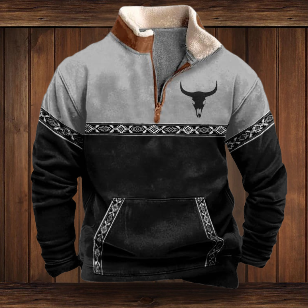 WOLFGANG | SWEATSHIRT AUS QUALITÄTSMATERIAL MIT WESTERN-STIL