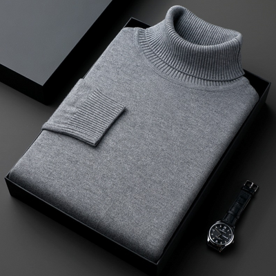 WILHELM | ELEGANTER HOCHKRAGEN-PULLOVER AUS PREMIUM-MATERIALIEN