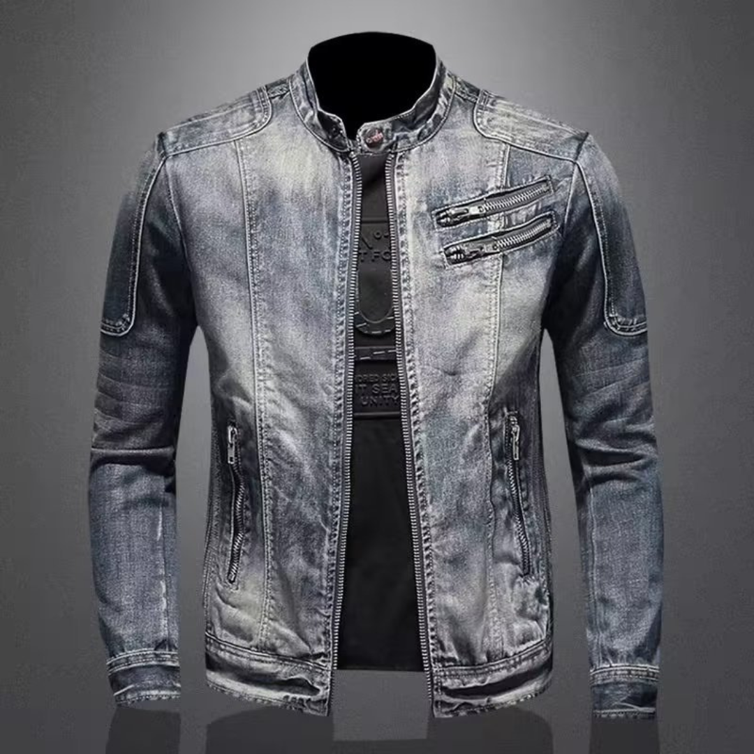 TOBIAS | DENIM-BIKERJACKE