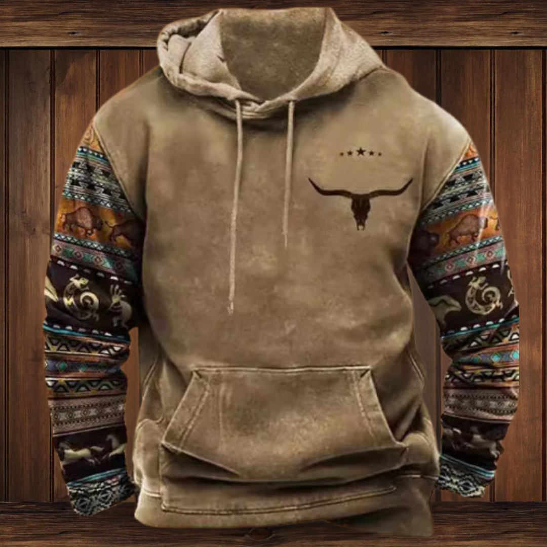 ERWIN | HOODIE AUS QUALITÄTSMATERIAL IM WESTERN-STIL