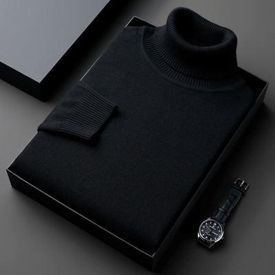 WILHELM | ELEGANTER HOCHKRAGEN-PULLOVER AUS PREMIUM-MATERIALIEN