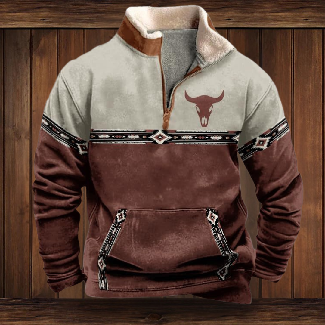 WOLFGANG | SWEATSHIRT AUS QUALITÄTSMATERIAL MIT WESTERN-STIL