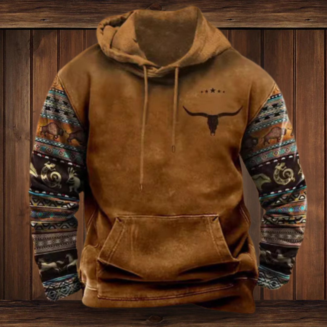 ERWIN | HOODIE AUS QUALITÄTSMATERIAL IM WESTERN-STIL