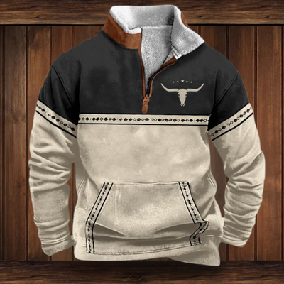 WOLFGANG | SWEATSHIRT AUS QUALITÄTSMATERIAL MIT WESTERN-STIL