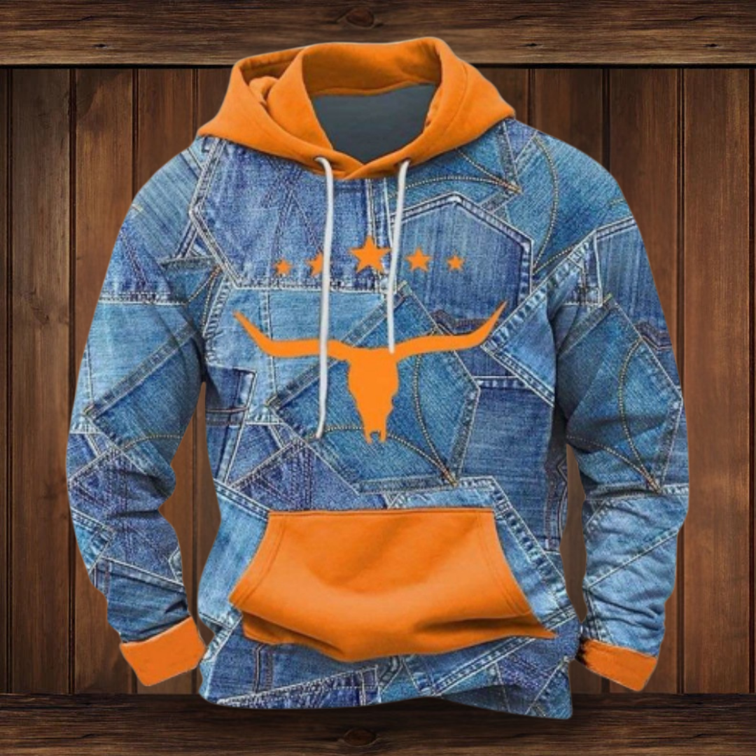 ERWIN | HOODIE AUS QUALITÄTSMATERIAL IM WESTERN-STIL