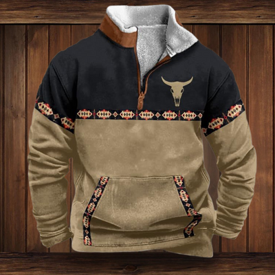 WOLFGANG | SWEATSHIRT AUS QUALITÄTSMATERIAL MIT WESTERN-STIL