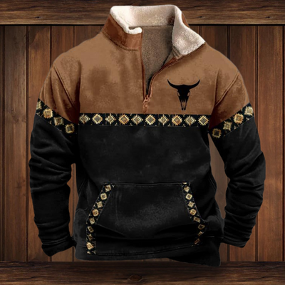 WOLFGANG | SWEATSHIRT AUS QUALITÄTSMATERIAL MIT WESTERN-STIL