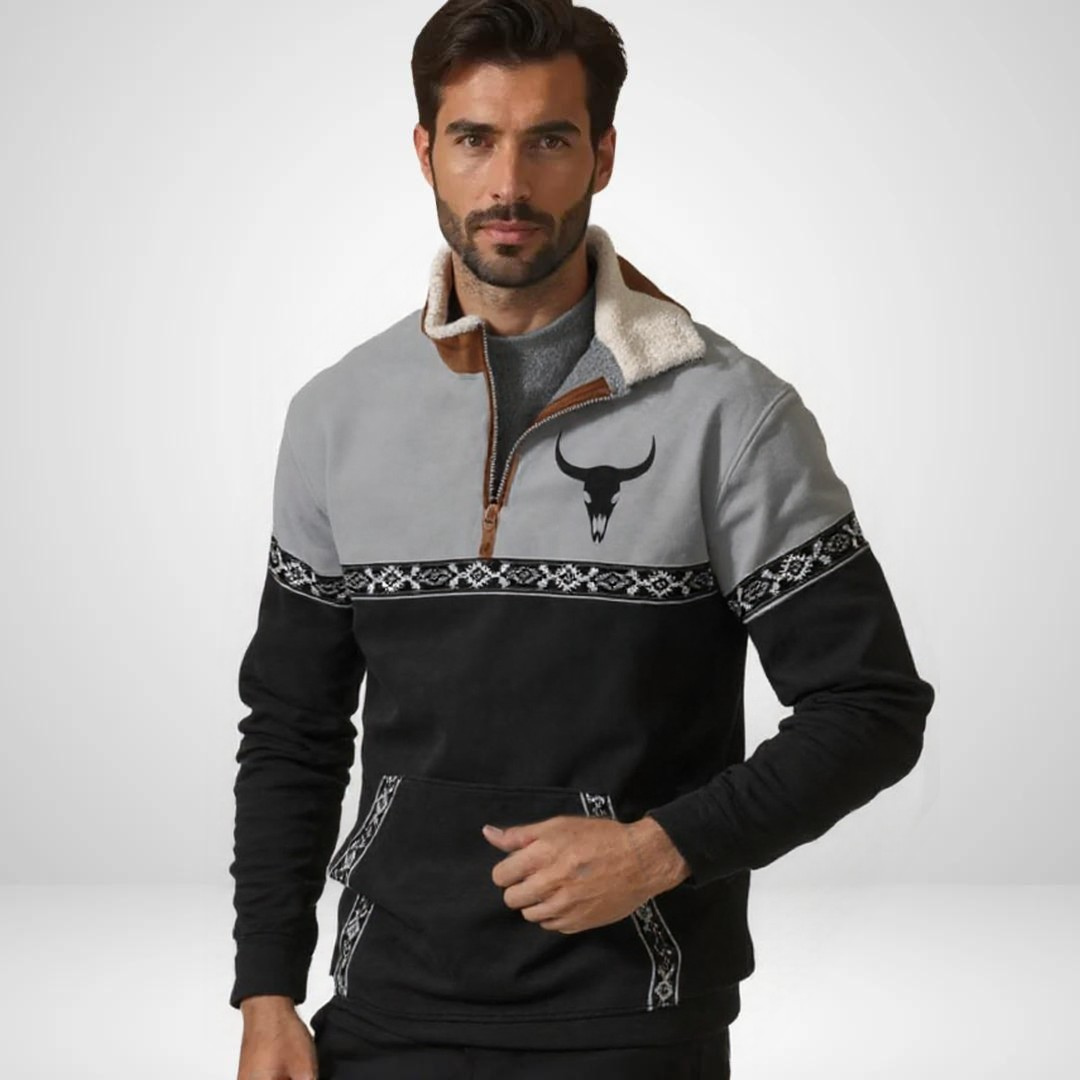 WOLFGANG | SWEATSHIRT AUS QUALITÄTSMATERIAL MIT WESTERN-STIL