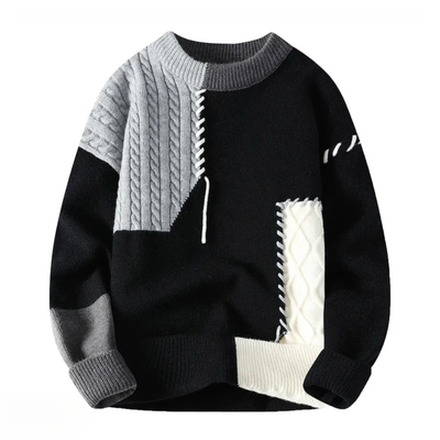 AXEL | HANDGEFERTIGTER COLORBLOCK-PULLOVER FÜR EINEN EINZIGARTIGEN LOOK